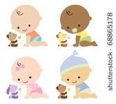 vector illustration of baby...