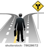 business person standing at...