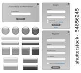 silver web template with forms  ...