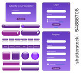 purple web template with forms  ...