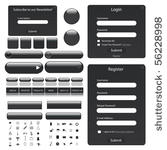 web template with forms  bars ...