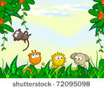 vector cartoon background....