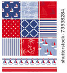 vector patchwork nautical...