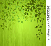 wooden background with branches ...