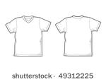 white t shirt   back and front  ...