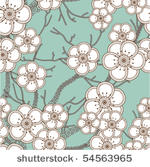 sacura seamless pattern