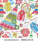 christmas and new year seamless ...