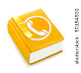 telephone directory  vector icon