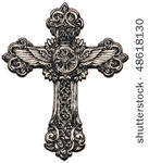 detailed cross illustration