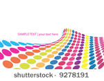 vector   3d halftone colorful...