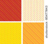 seamless pattern pois orange...