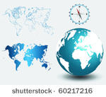 illustrated detailed world map...