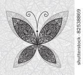 vector hand drawn abstract...