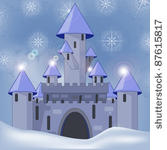 eps 10  vector cartoon castle...