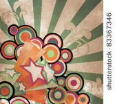 vintage background with retro...