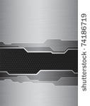 abstract banner with brushed...