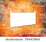 empty damaged sheet of paper on ...