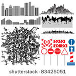 urban collection. set of...
