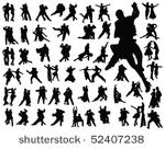 tango silhouette vector