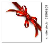 gift red bow. vector