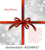 red bow on a magical christmas...