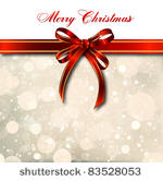 red bow on a magical christmas...