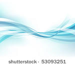 abstract blue wavy business...