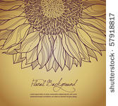 vector floral summer background ...