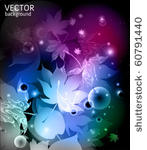 abstract background with leaves ...