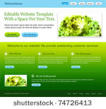 editable web site template  ...