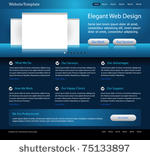 dark blue website design...