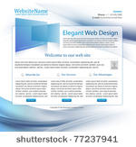 blue business website template...