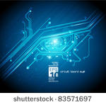 circuit board eye conceptual...