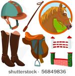 set of a jockey accessories