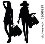 silhouettes of two girls