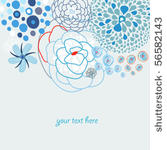 blue flower background