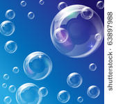 eps10 vector  soap bubbles on a ...