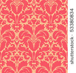 seamless baroque style damask...