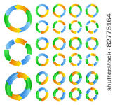 vector circles with arrows