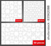vector puzzles with 25  50 and...