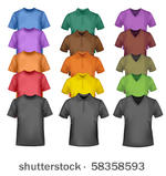black and colored t shirts....
