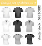 black and white men polo shirts ...