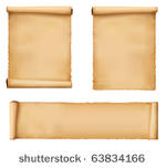 set of old paper sheets. vector.