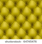 green button tufted leather...