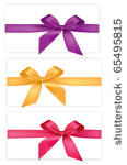 collection of colored bows with ...
