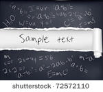 ripped black paper with...