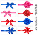 big set of gift bows with...
