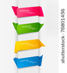 abstract origami speech bubble...