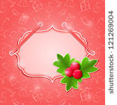 red christmas and new year card ...