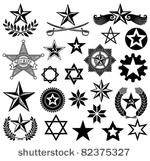 set of vector stars
